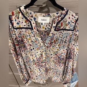 ba&sh Women's Colorful Floral Blouse